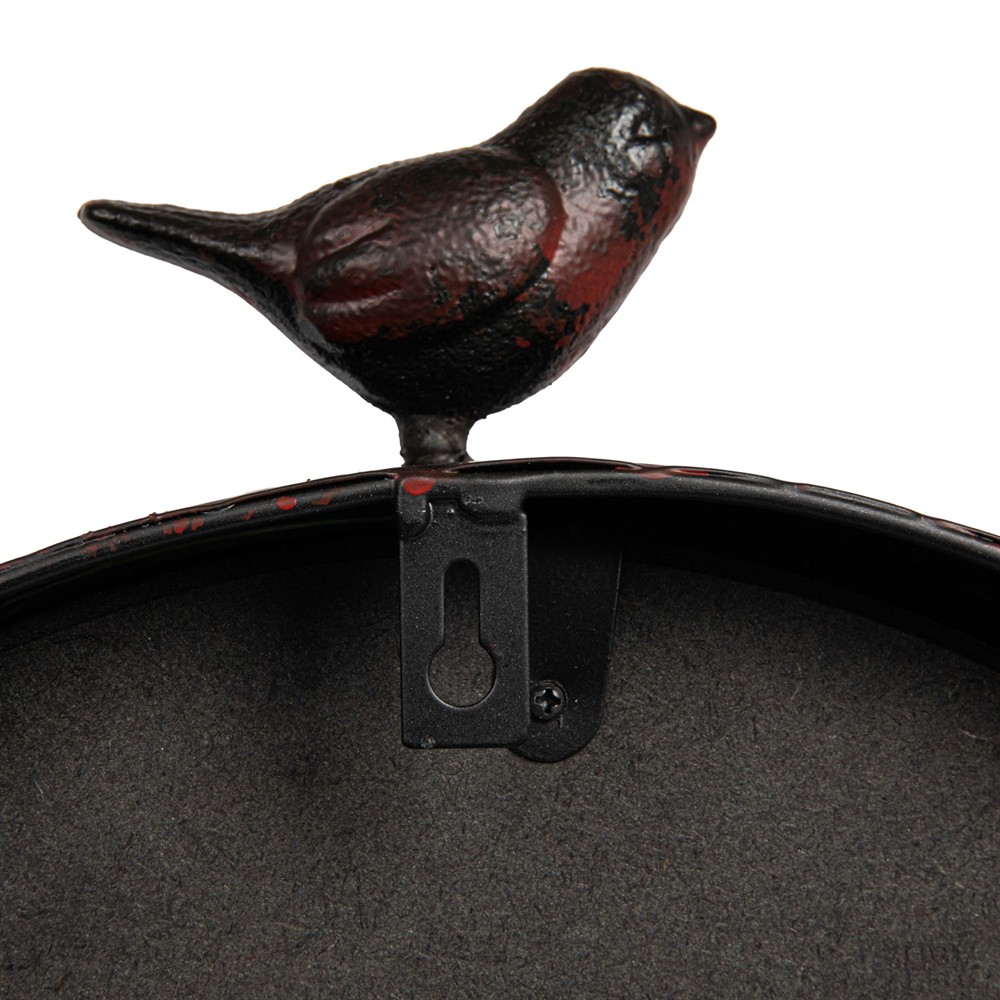 Callum Updated Traditional Antique Bronze Iron Bird Wall Clock|