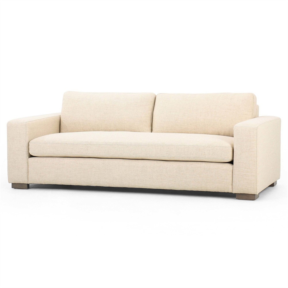 Samira Modern Classic Cream Performance Sofa - 86"|