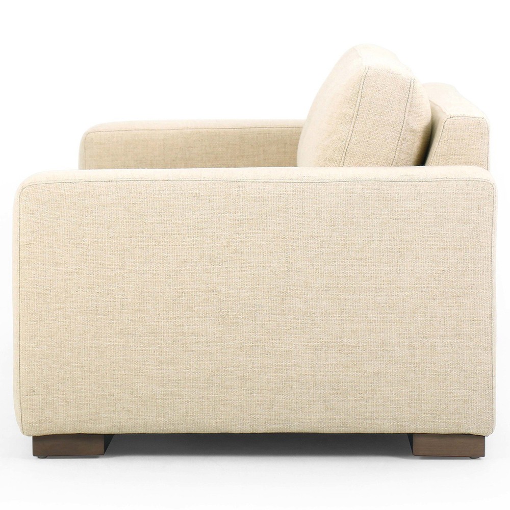 Samira Modern Classic Cream Performance Sofa - 86"|