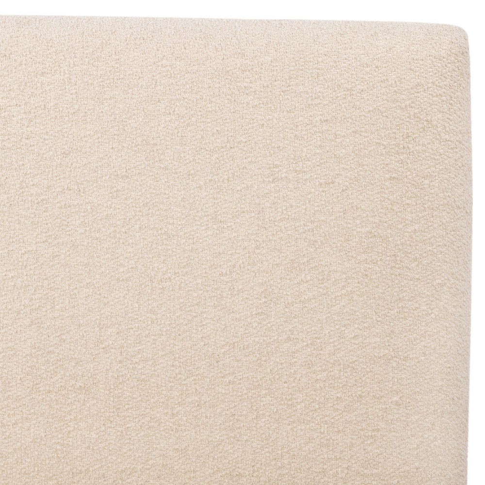 Eugene Modern Classic Cream Boucle Performance Bed - Queen|