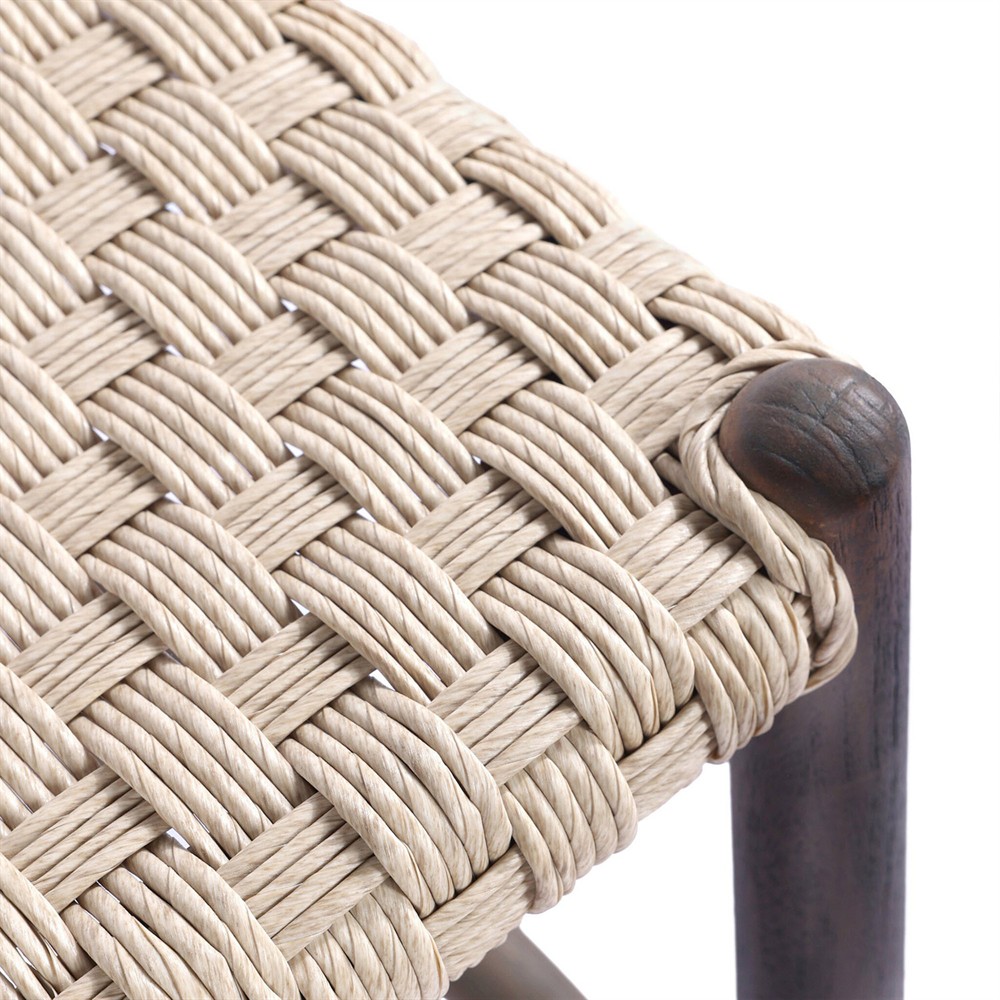 Savio Vintage White Outdoor Counter Stool|