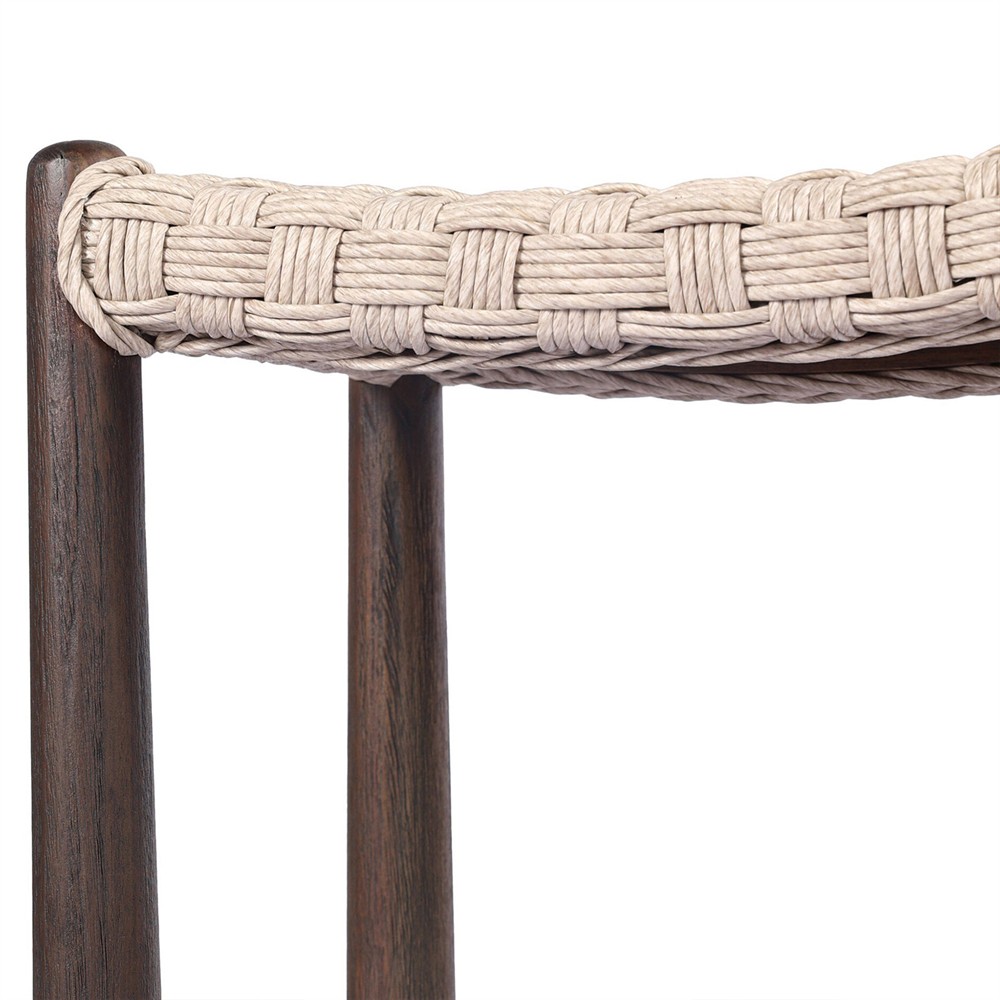 Savio Vintage White Outdoor Counter Stool|