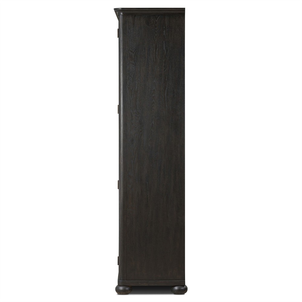 Sussex Smoked Black Wide Cabinet|