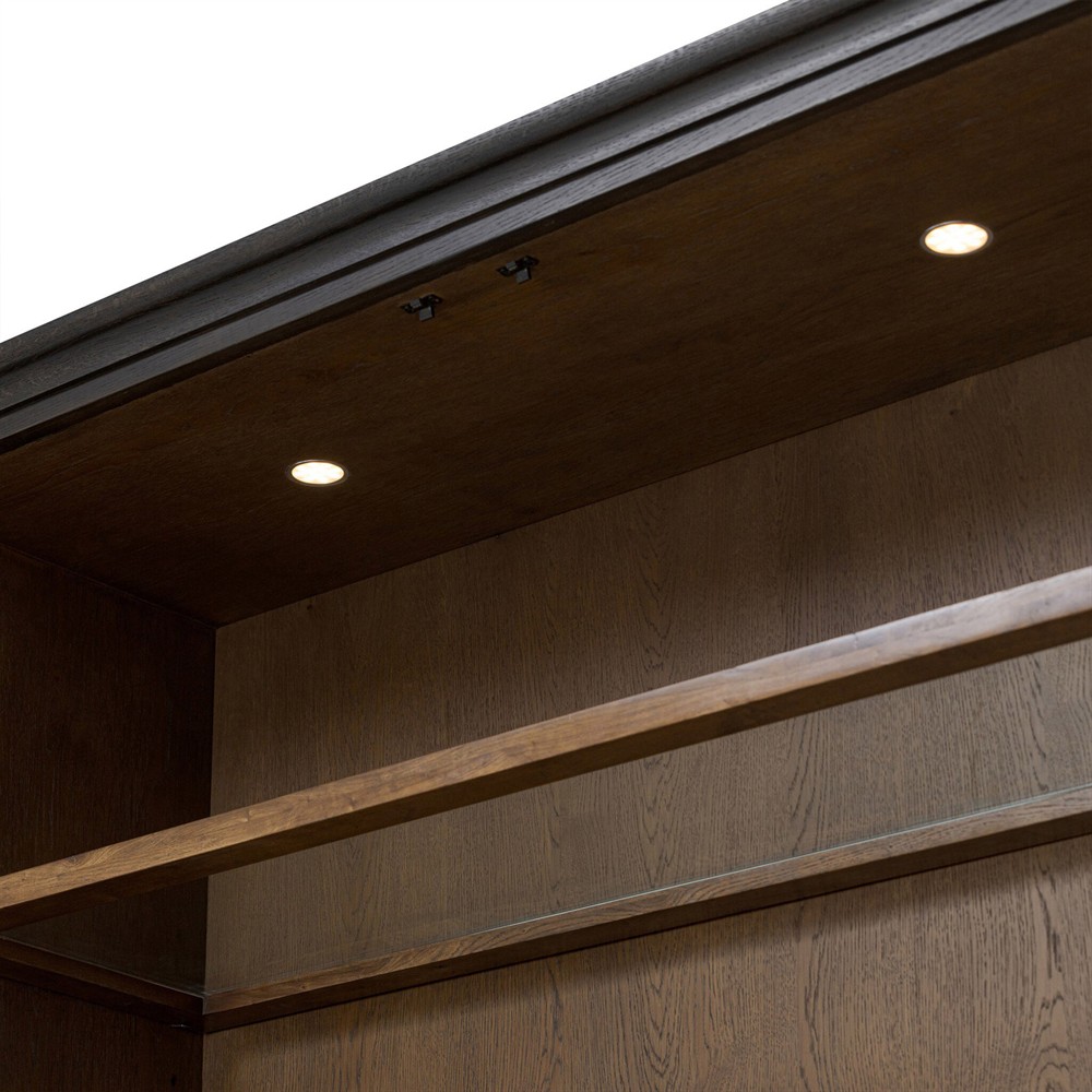 Sussex Smoked Black Wide Cabinet|