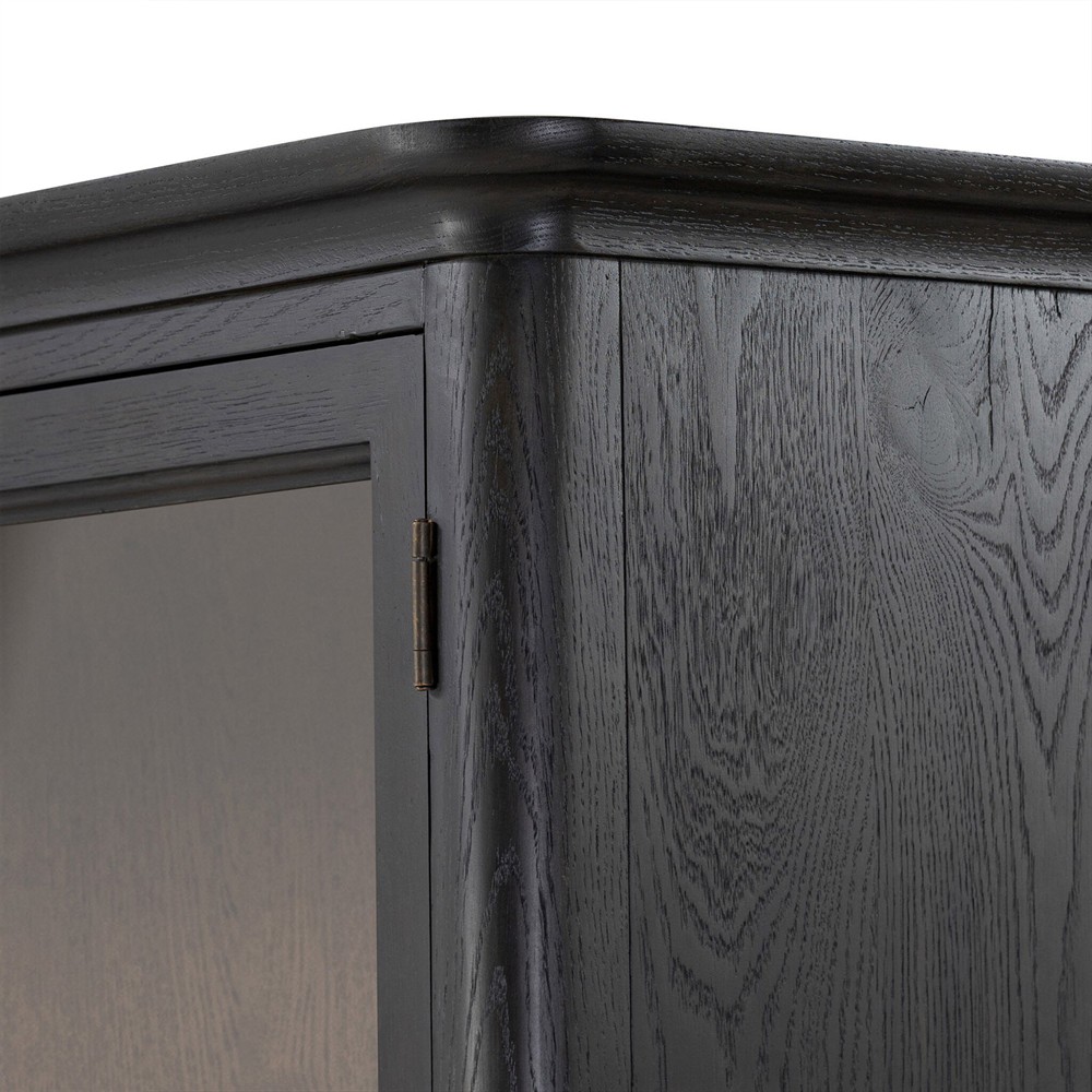 Sussex Smoked Black Wide Cabinet|
