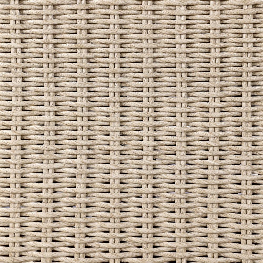 Senna Vintage White Outdoor Dining Banquette L-Shape - Left Arm Facing - 106"|