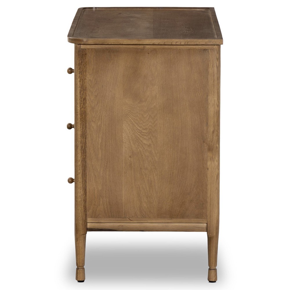Franny Saddle Brown Oak Chest|
