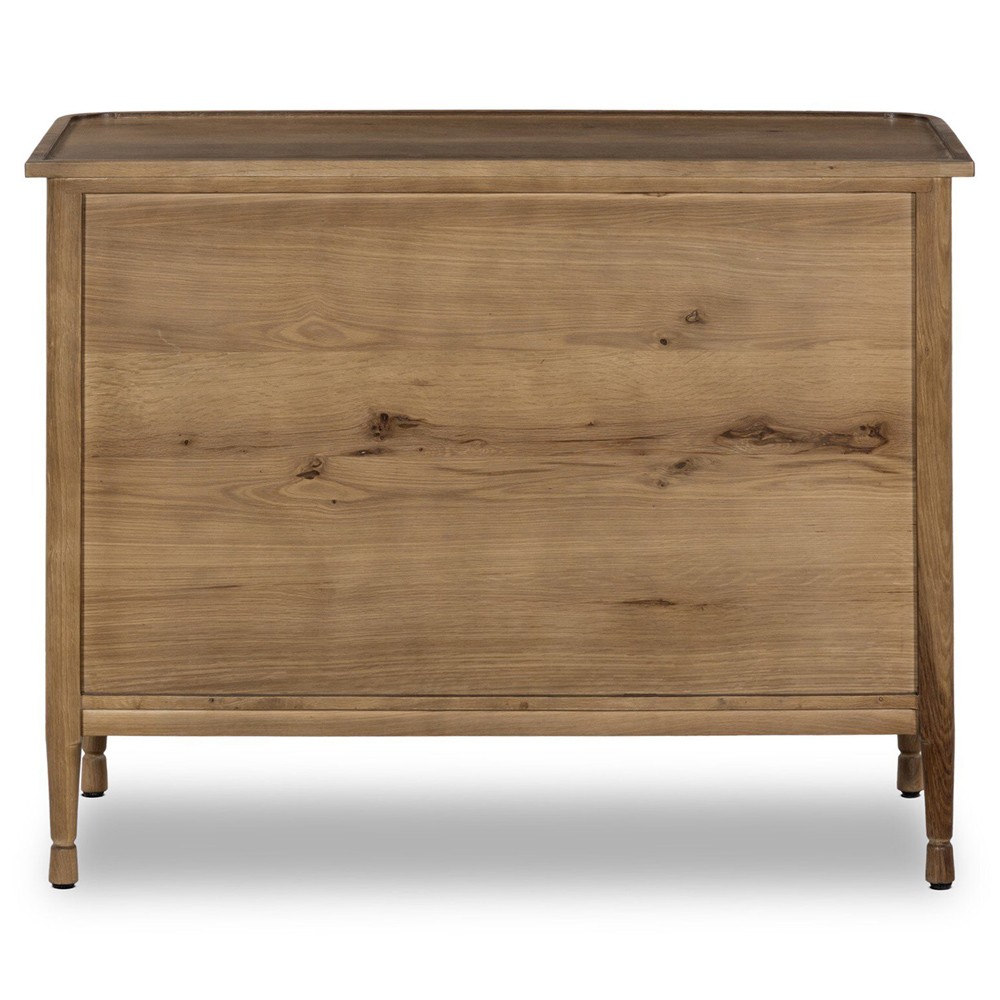 Franny Saddle Brown Oak Chest|