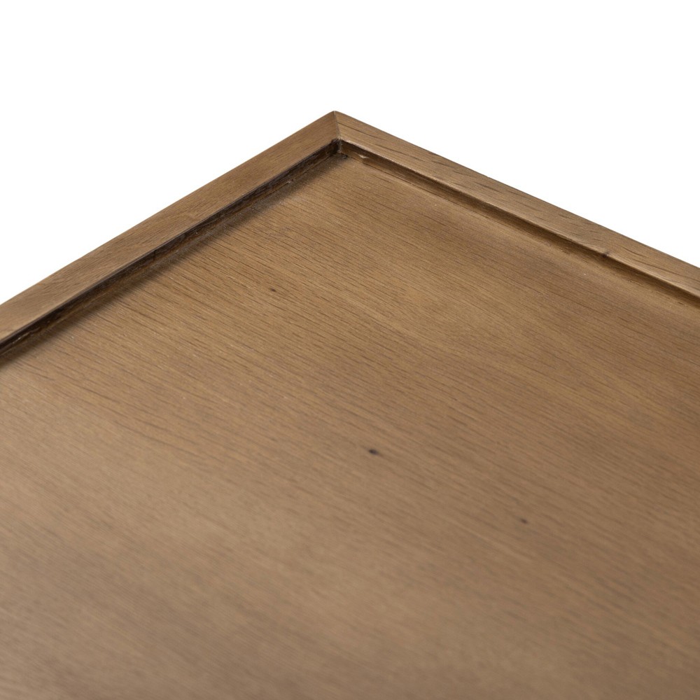 Franny Saddle Brown Oak Chest|