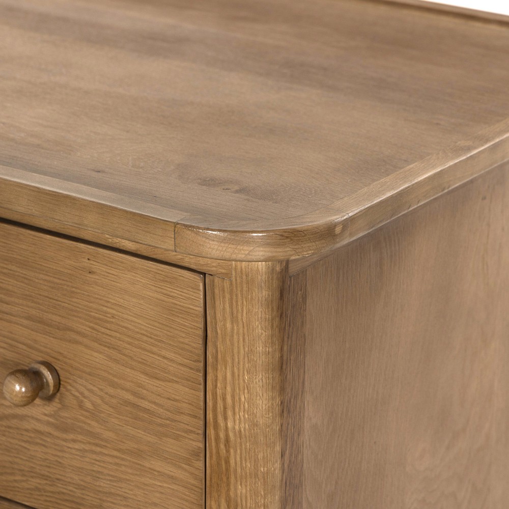 Franny Saddle Brown Oak Chest|