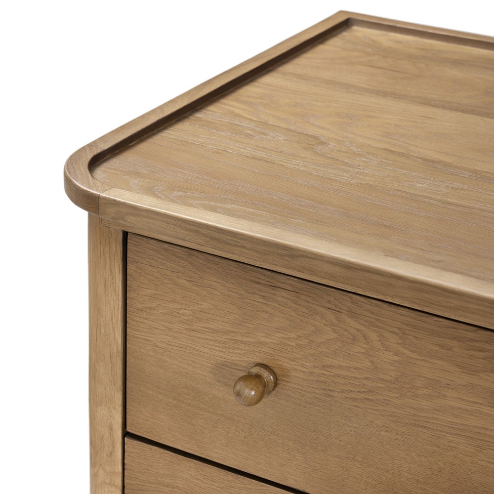 Franny Saddle Brown Oak Dresser | Kathy Kuo Home Franny Saddle Brown Oak Dresser | Kathy Kuo Home