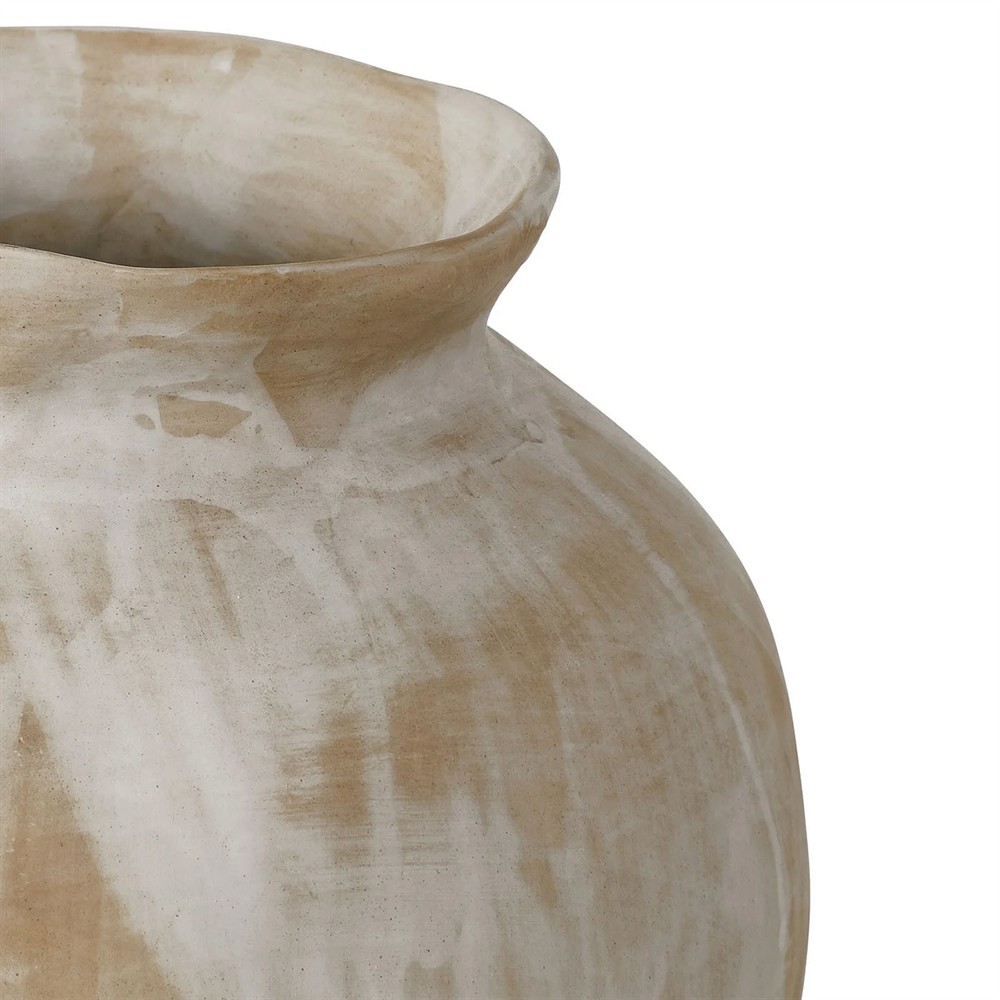 Caelum  Coastal Beach  Antique White Porcelain Vase - Set of 2|