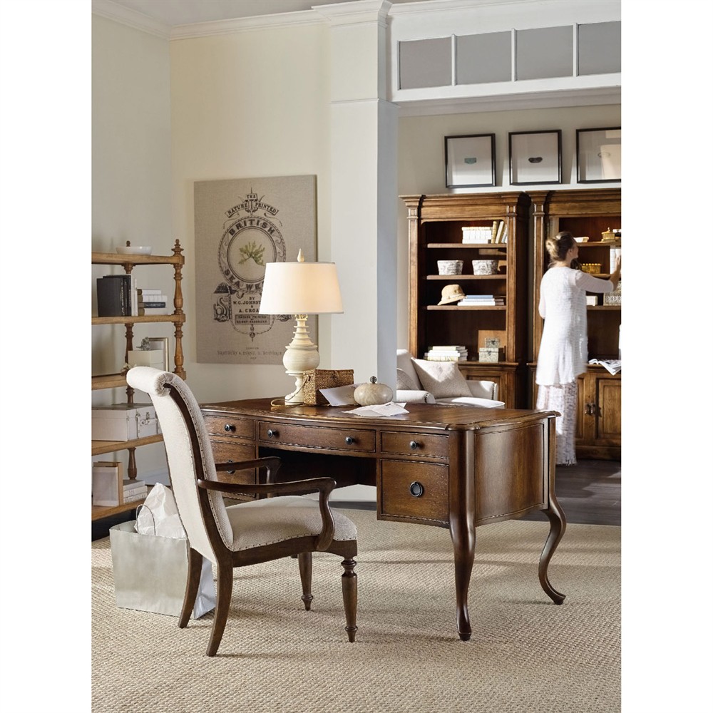 Alban Updated Traditional Beige Linen Dining Chair|