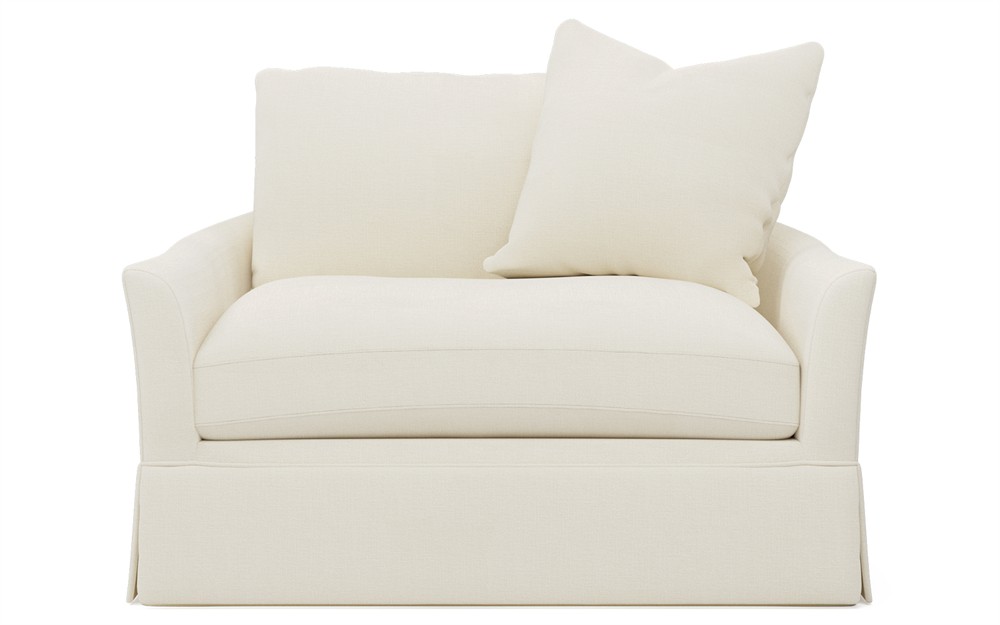 Hartwell Twilight Blue Performance Velvet Chair and a Half|