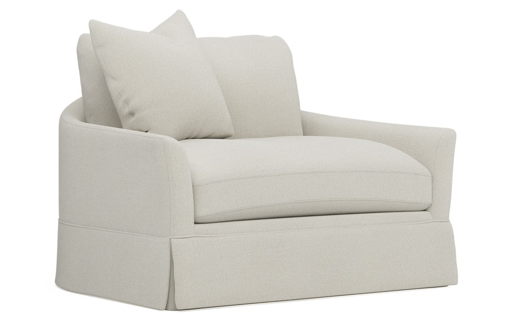 Hartwell Grey Pearl Performance Chair and a Half|