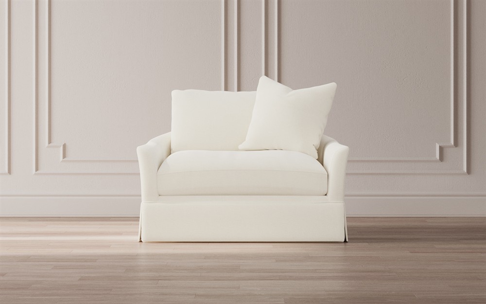 Hartwell Parchment Performance Chair and a Half|