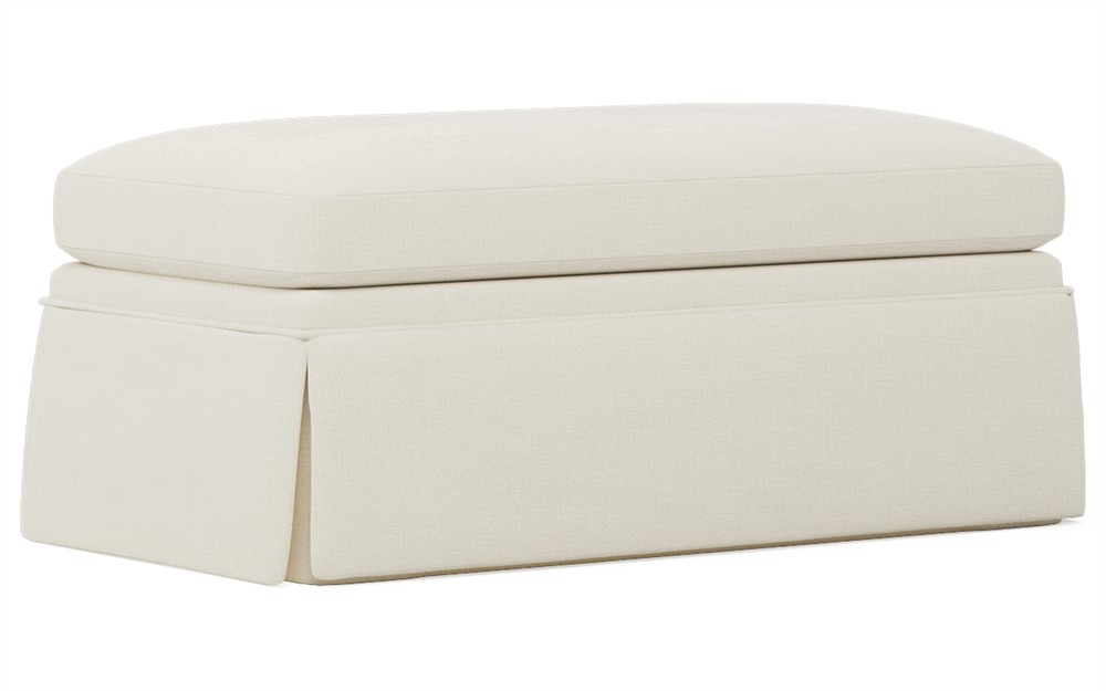 Hartwell Fisherman Blue Performance Ottoman|