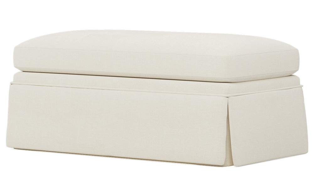 Hartwell Fisherman Blue Performance Ottoman|