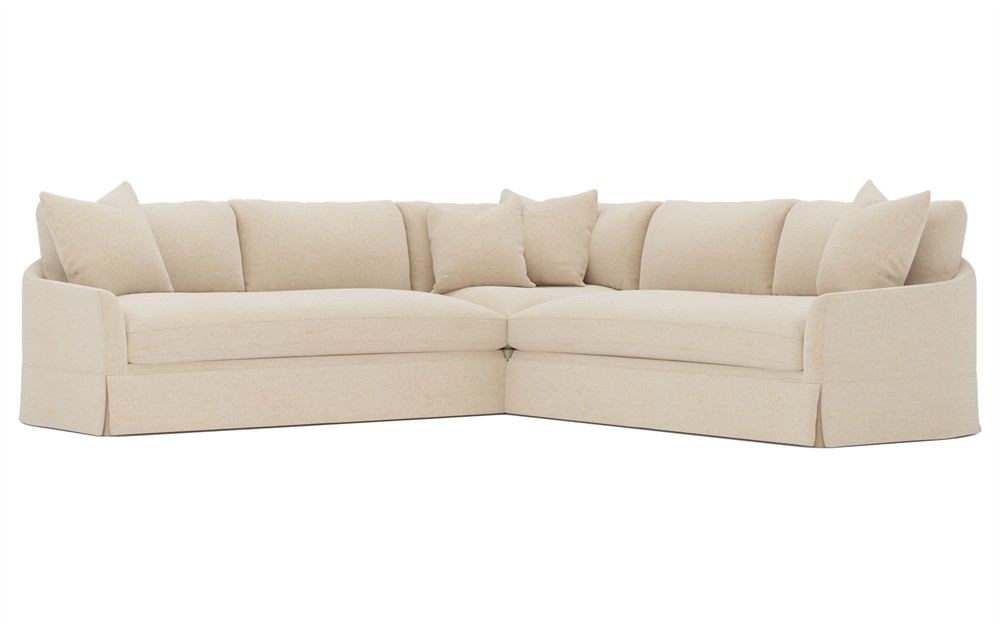 Hartwell Parchment Performance Corner Sectional - 118&quot;|