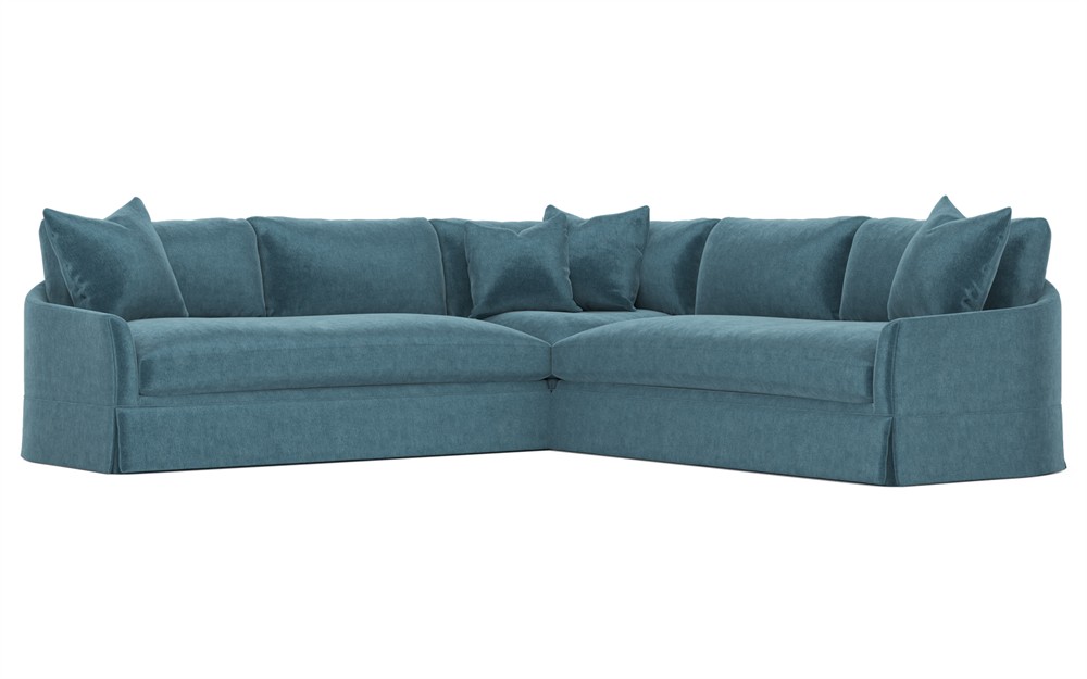 Hartwell Lakeside Performance Velvet Corner Sectional - 118"|