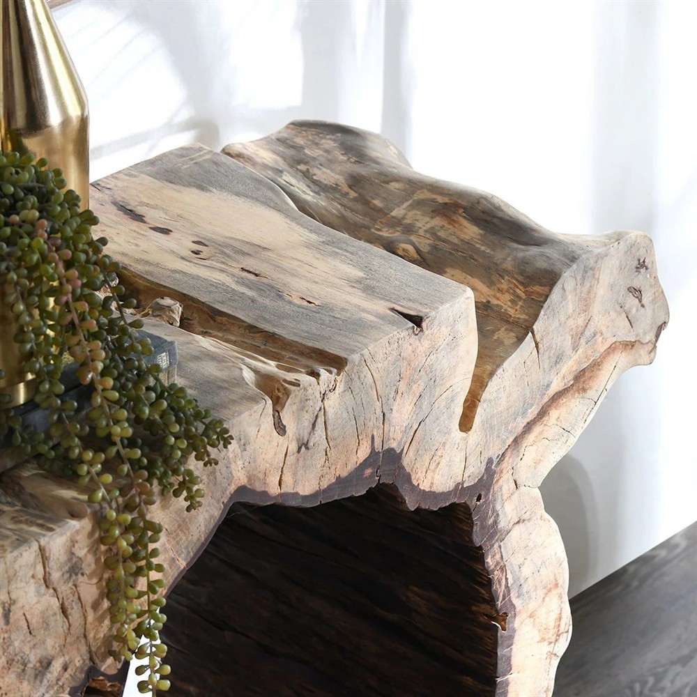 Orla Coastal Beach Natural Wood Console Table|