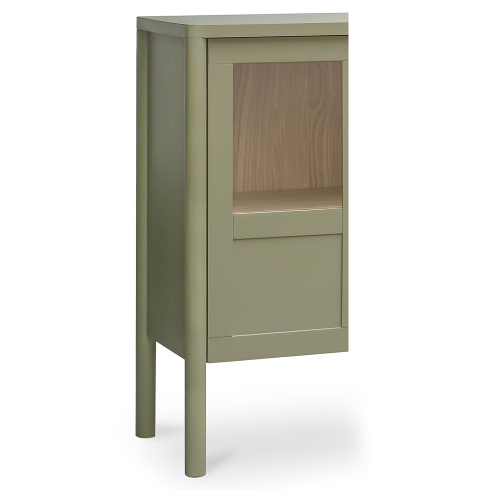 Riona Modern Classic Green Pine Wood Cabinet|