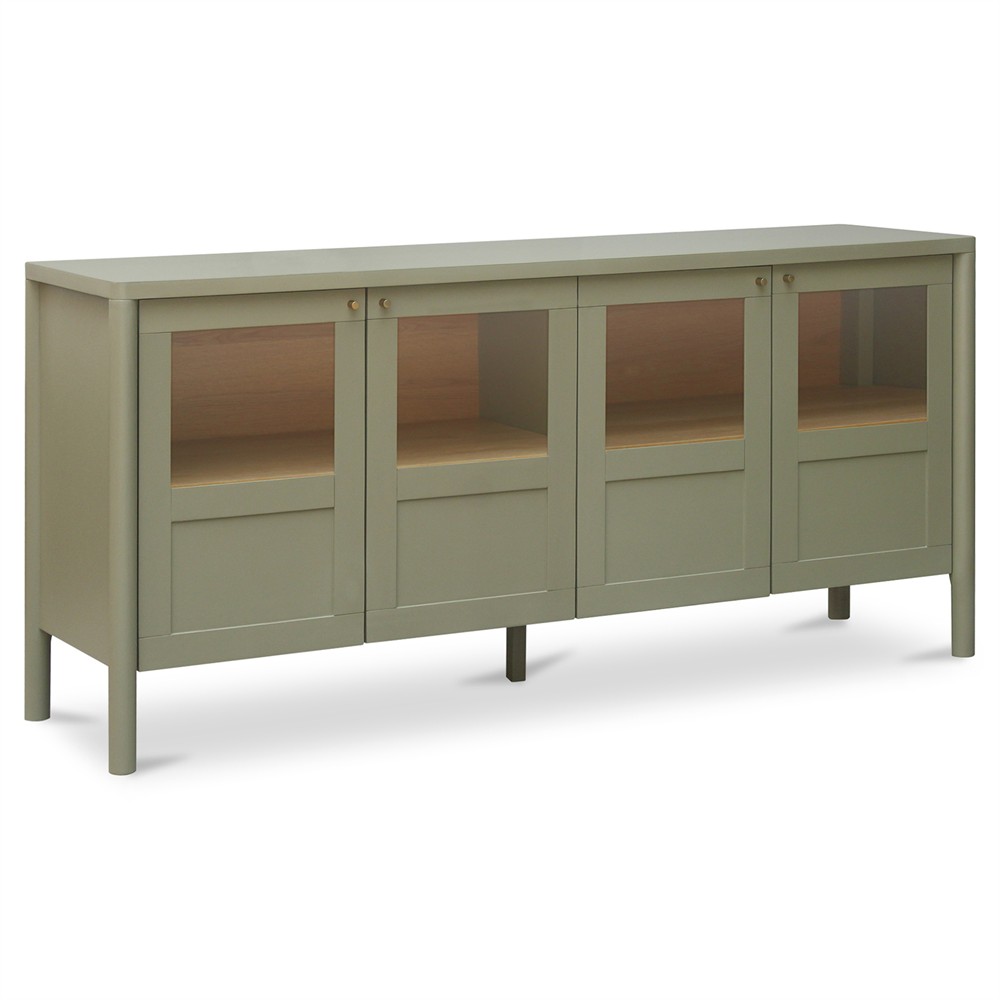 Riona Modern Classic Green Pine Wood Sideboard|