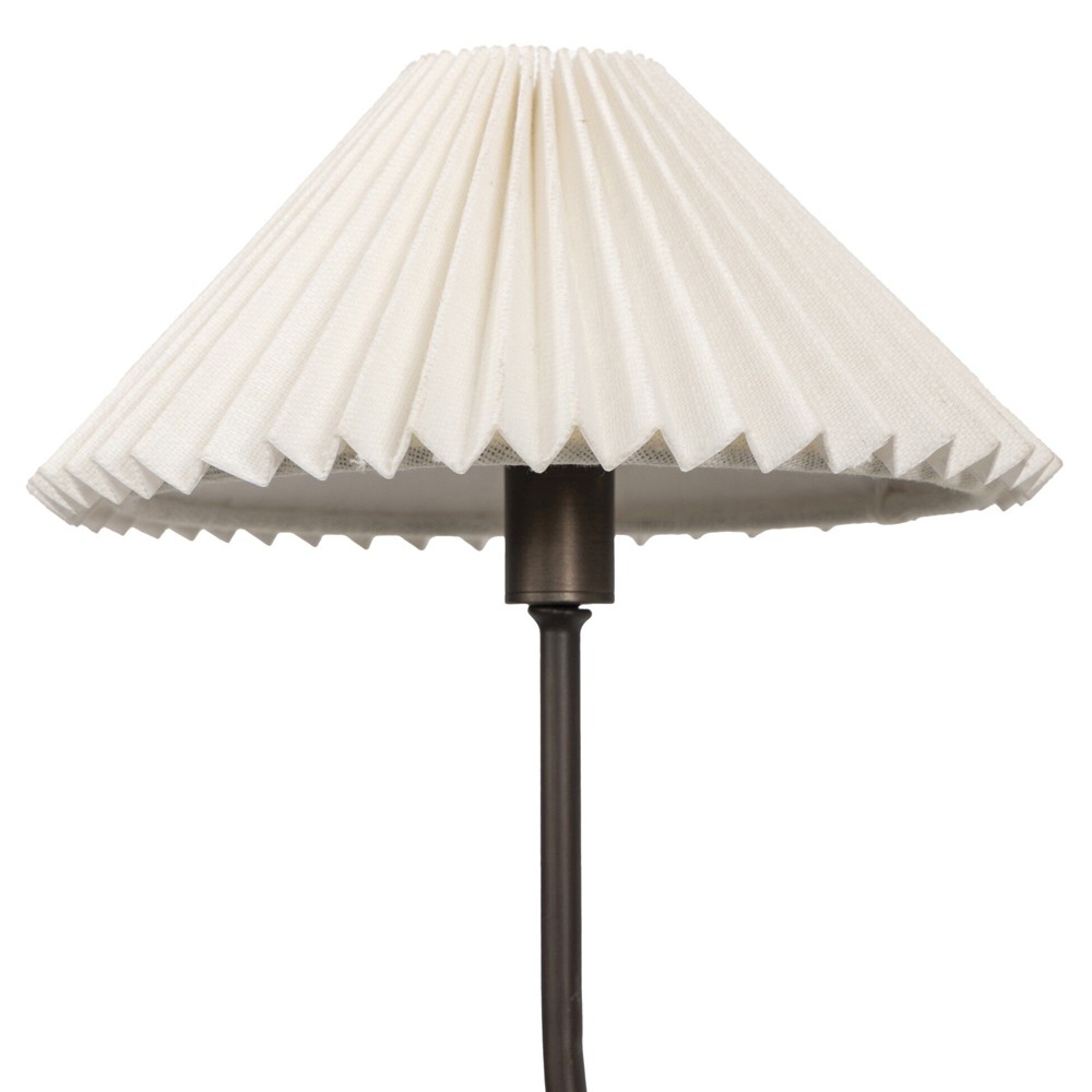 Lisette French Country Bronze Iron Pleated Double Armed Sconce|