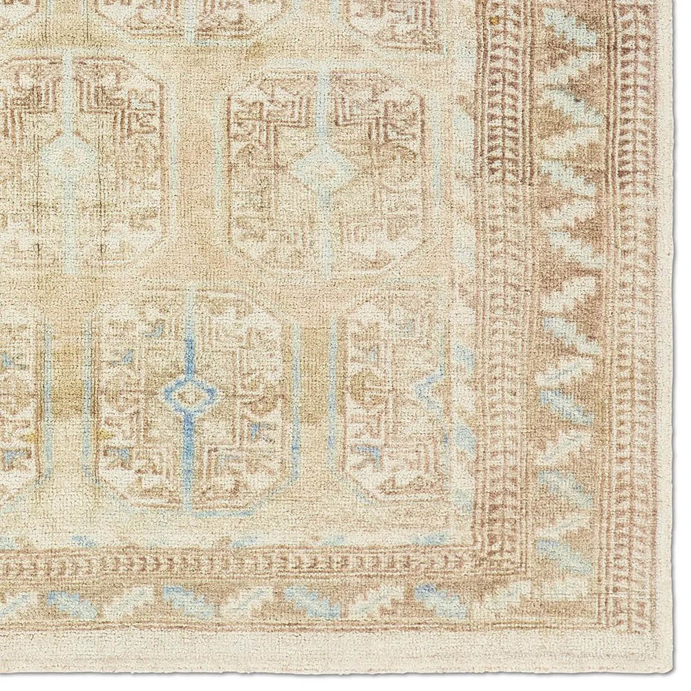 Caisan Updated Traditional Beige Oriental Patterned Rug - 5'x8'|