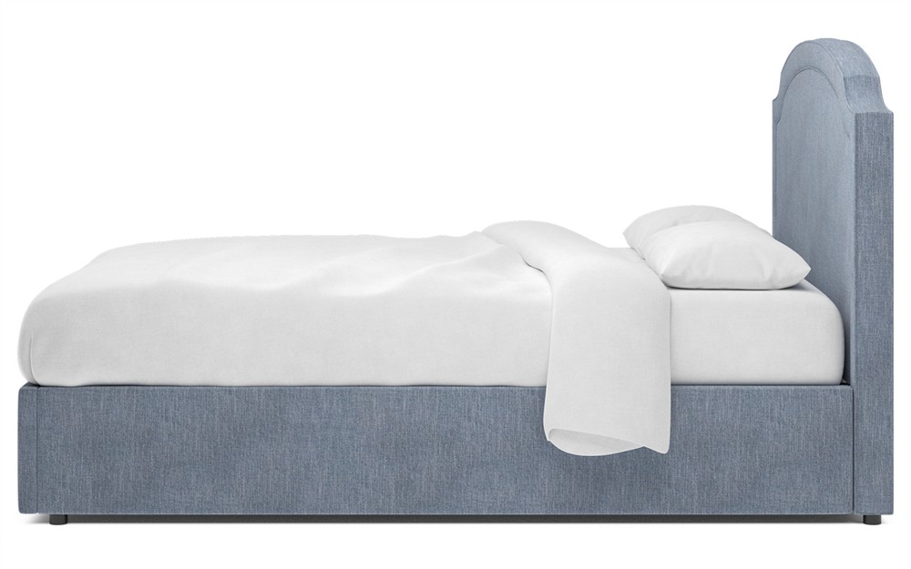 Addyson Inch Addyson Nantucket Blue Performance Storage Bed - Full | Kathy Kuo Home