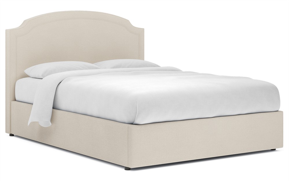 Addyson Inch Addyson Coconut Cream Performance Storage Bed - Full | Kathy Kuo Home