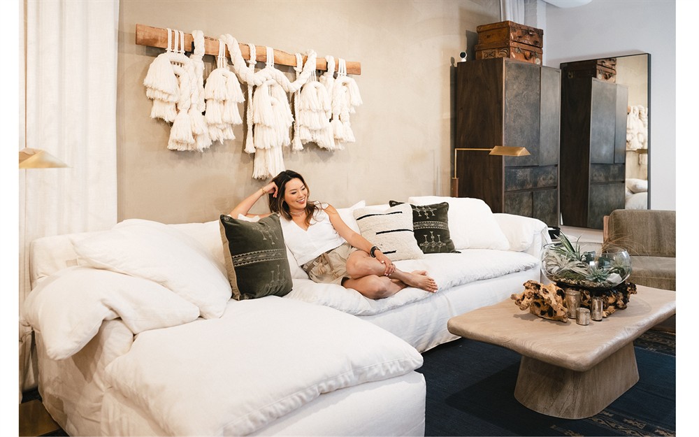 Donato Heathered Ivory Performance Slipcovered Chaise Sectional - Left Chaise - 139&quot;|