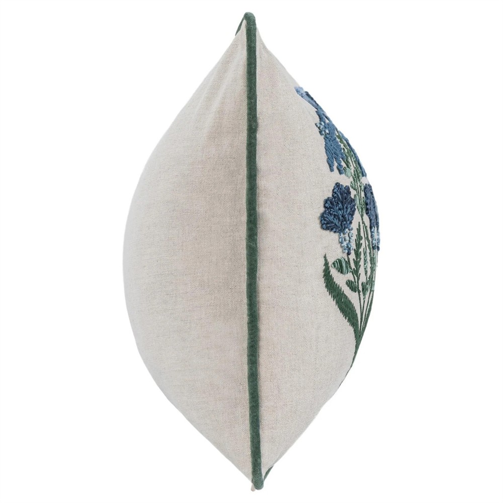 Marshall French Country Natural Cotton Floral Lumbar Pillow - 14x26|