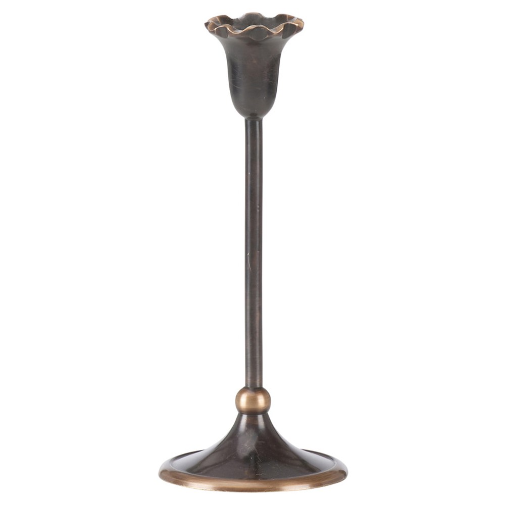 Spencer Updated Traditional Bronze Candlestick Holder - Tall|