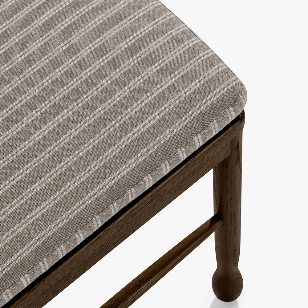 Declan Updated Traditional Dark Brown Oak Counter Stool|