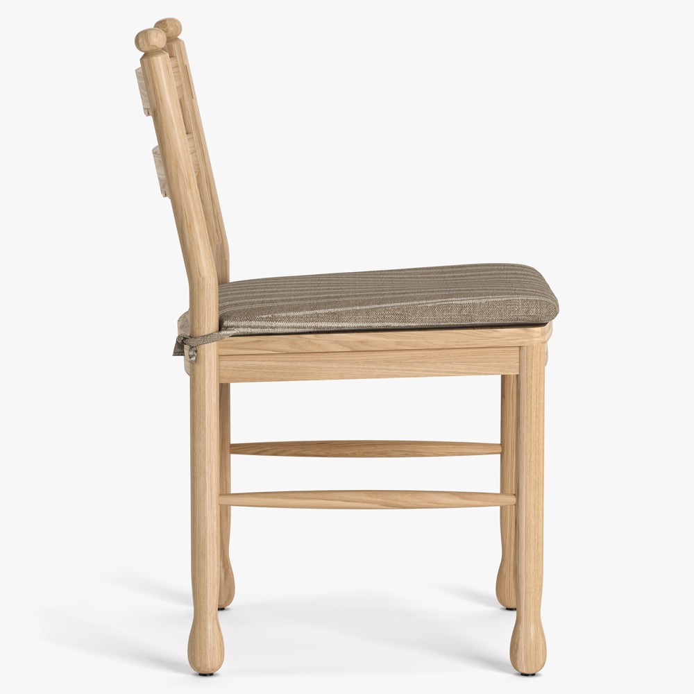 Declan Updated Traditional Light Brown Oak Dining Chair - Set of 2|