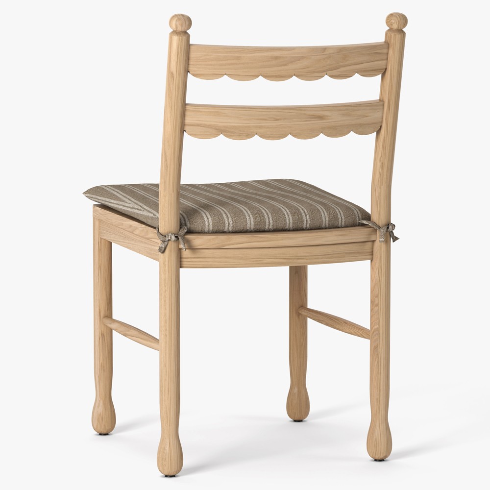Declan Updated Traditional Light Brown Oak Dining Chair - Set of 2|