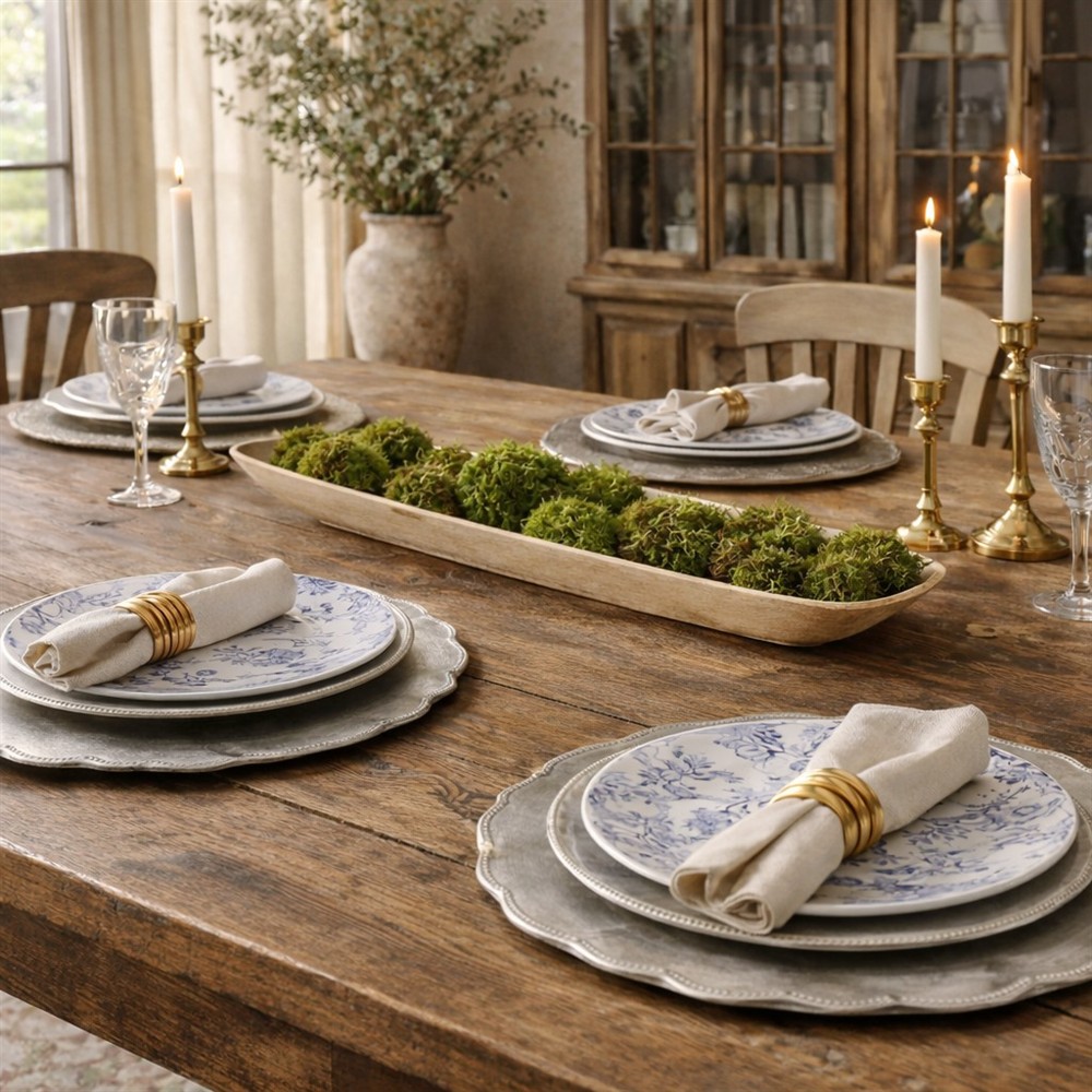 Finlo Updated Traditional Green Faux Mood Moss | Kathy Kuo Home
