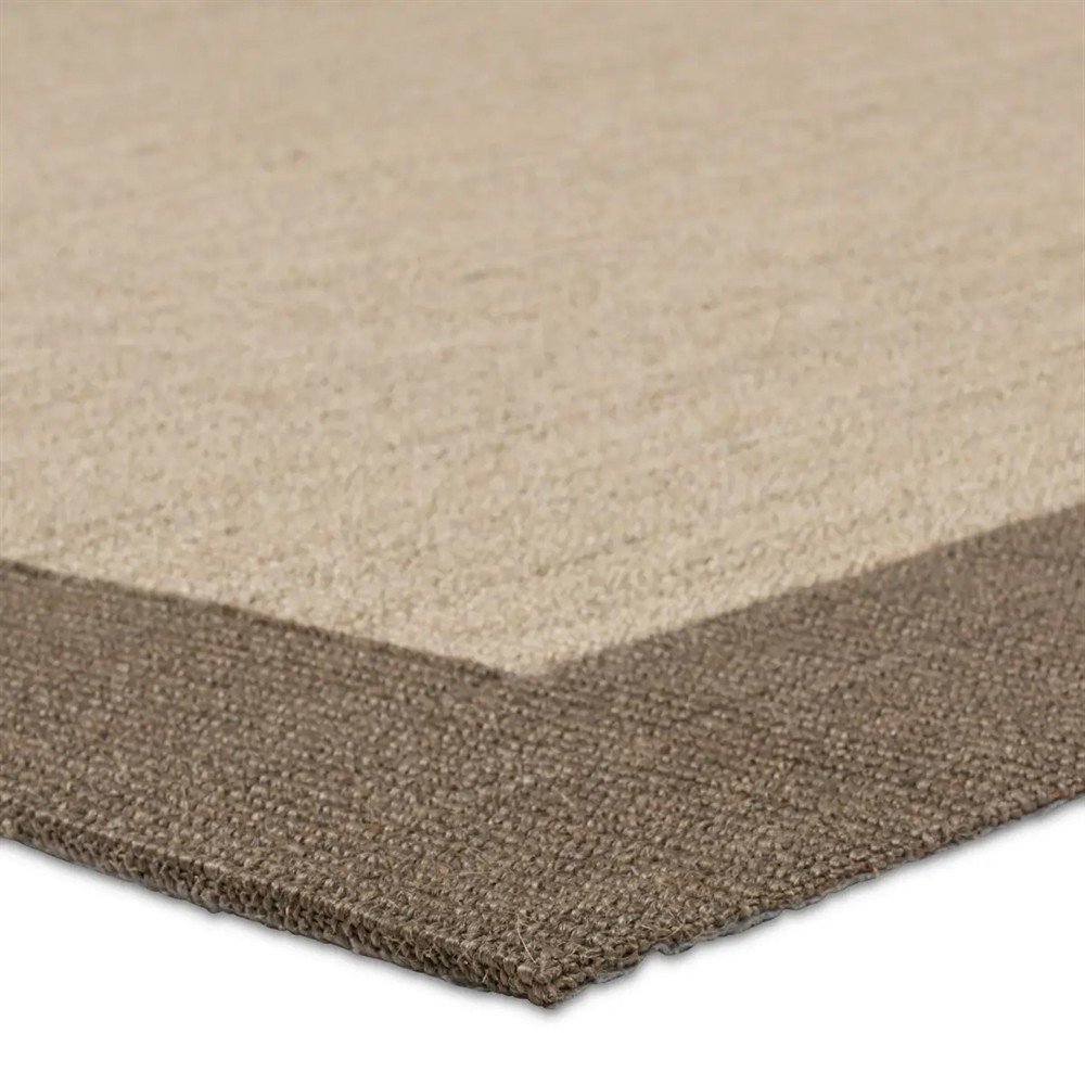 Rudo Coastal Beach Beige Sisal Border Rug - 5'x8'|