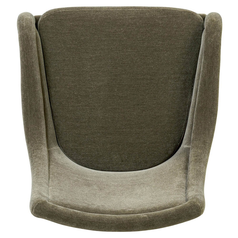 Heather Modern Classic Olive Green Velvet Dining Chair|