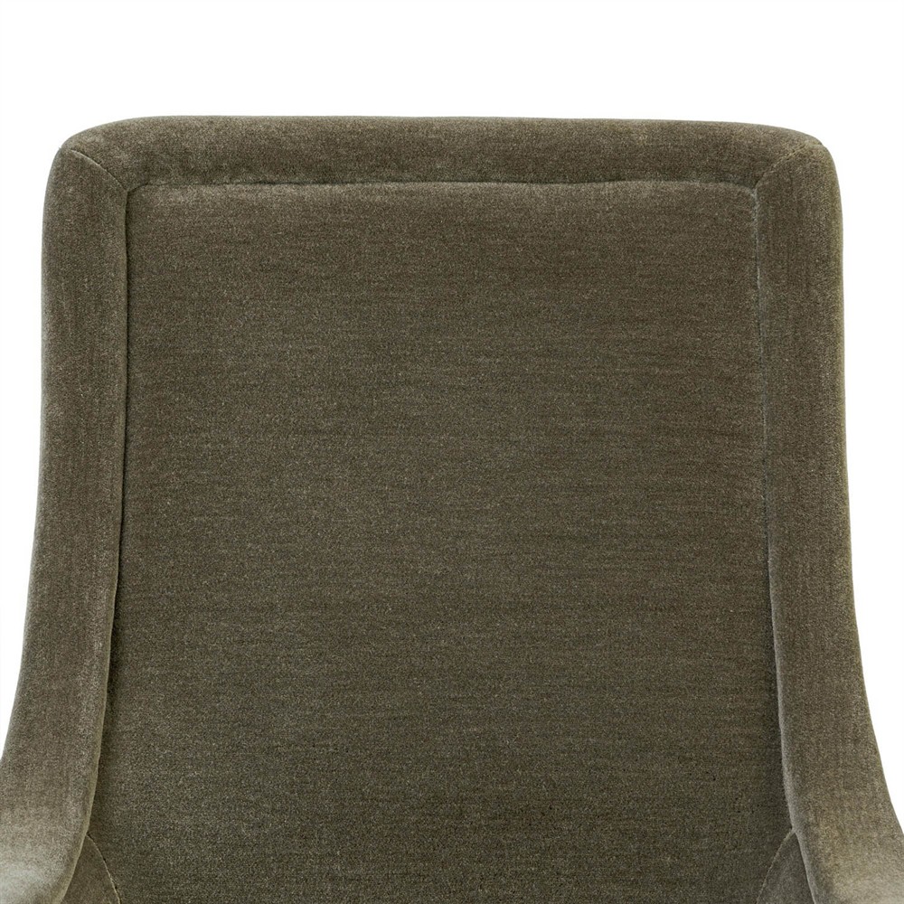 Heather Modern Classic Olive Green Velvet Dining Chair|