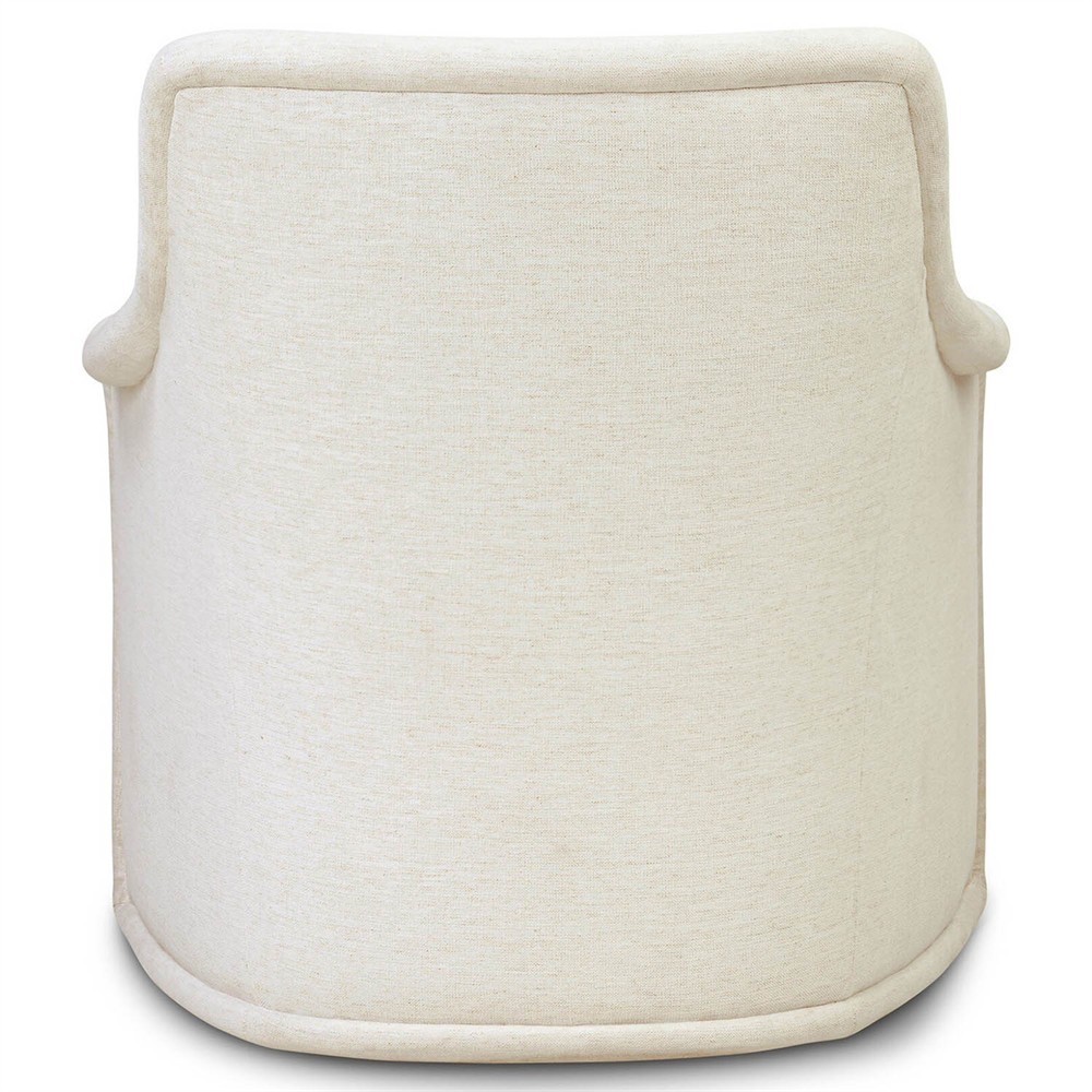 Heather Modern Classic Cream Crypton Swivel Chair|
