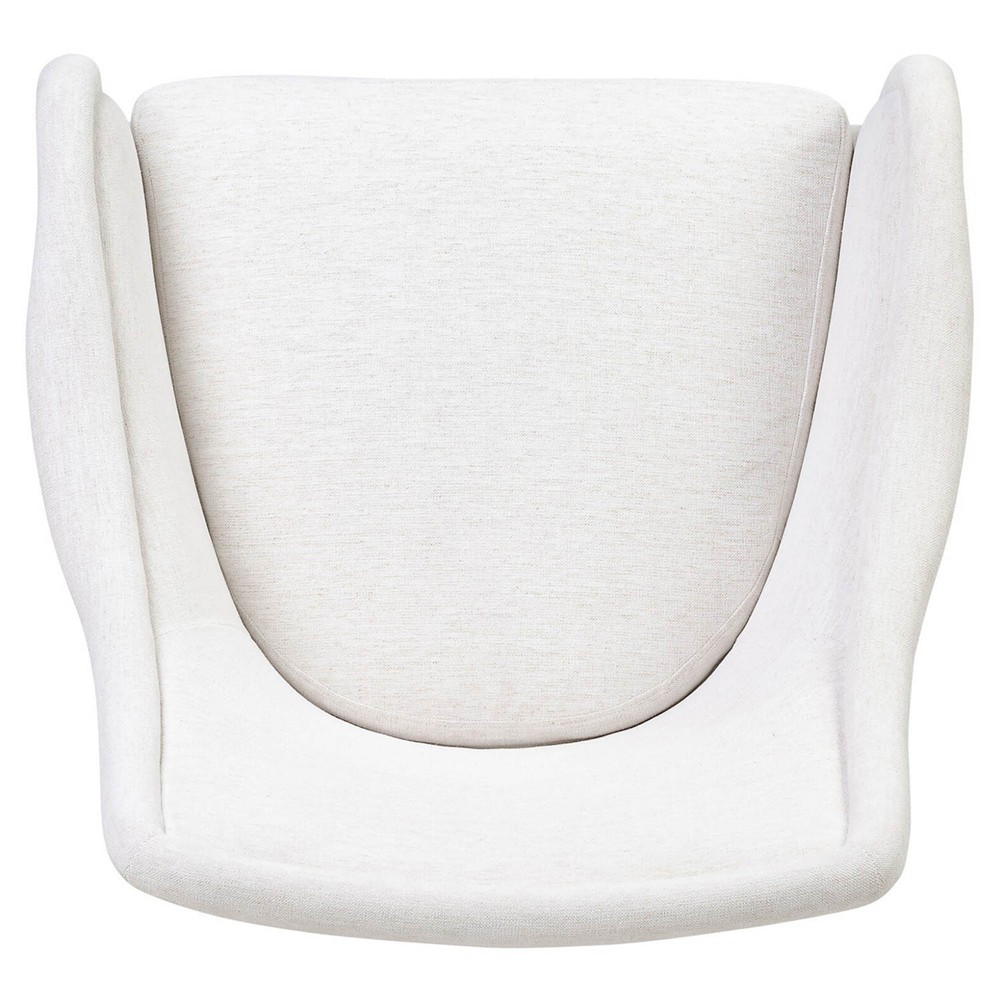 Heather Modern Classic Cream Crypton Swivel Chair|