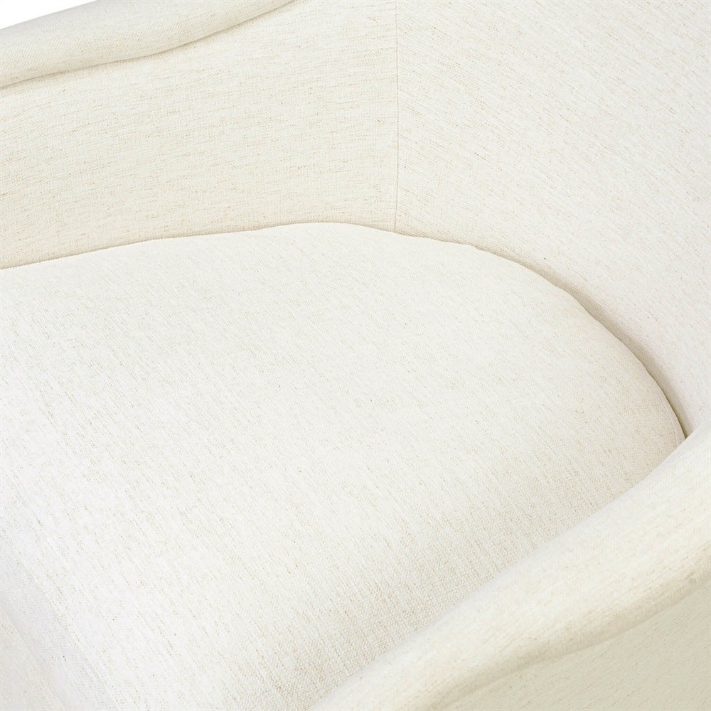 Heather Modern Classic Cream Crypton Swivel Chair|