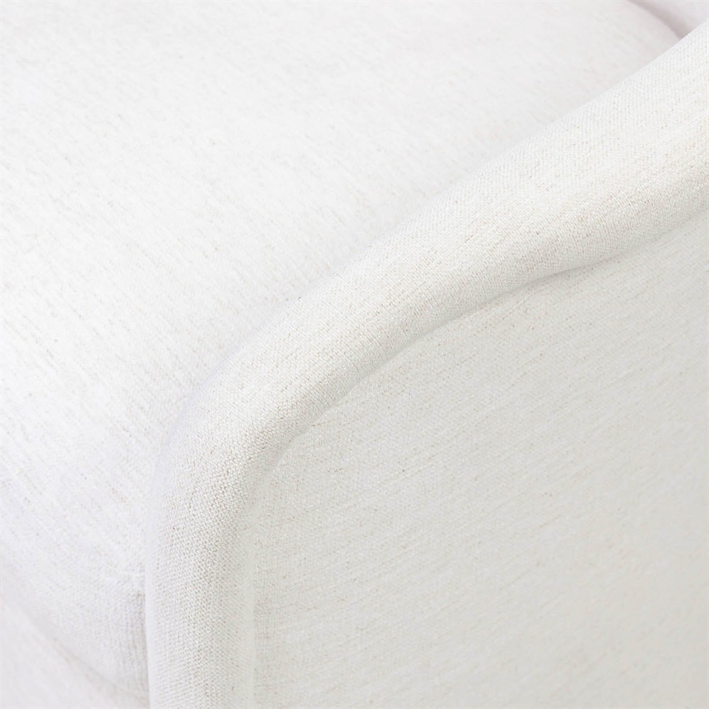 Heather Modern Classic Cream Crypton Swivel Chair|