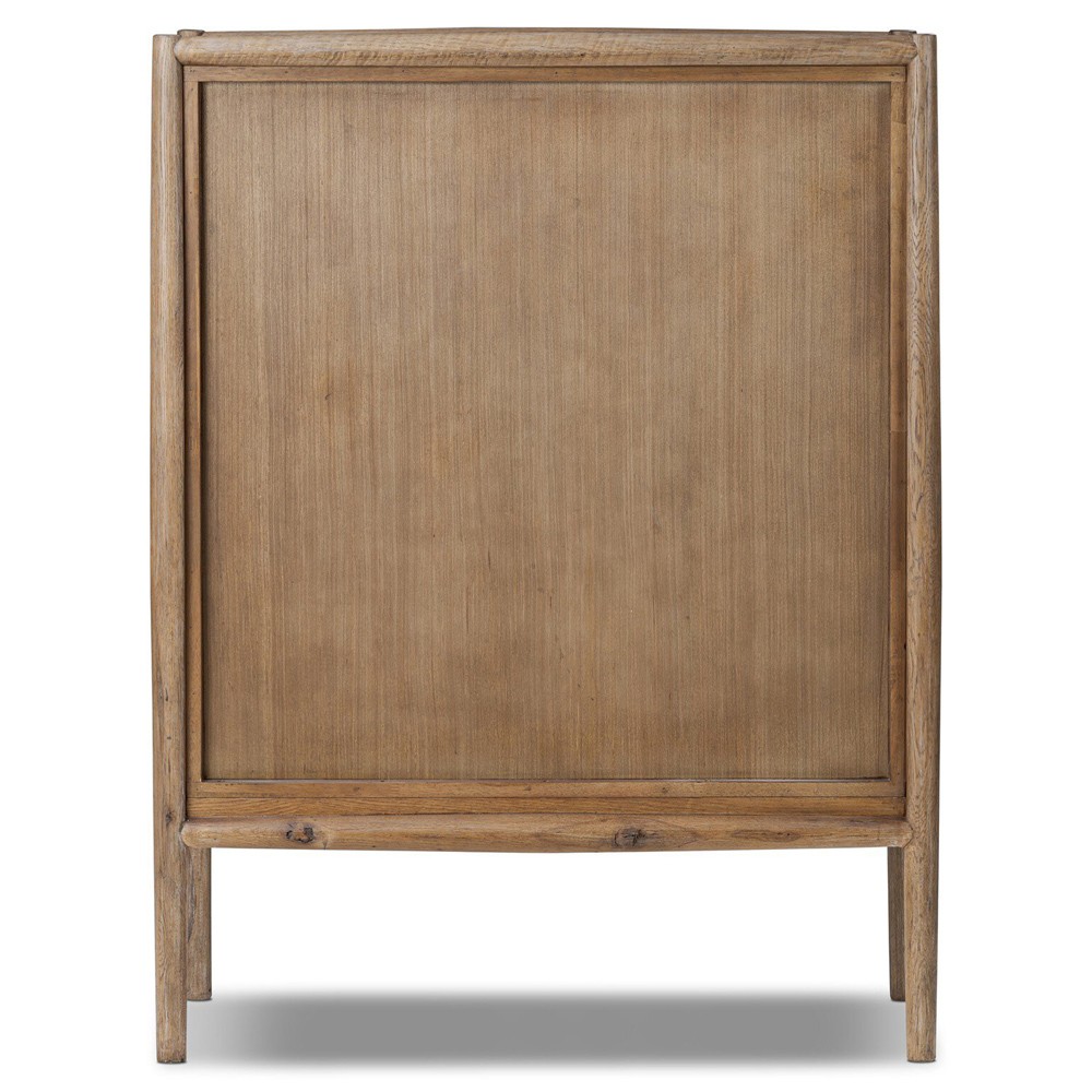 Genesis Updated Traditional Weathered Oak Bar Cabinet|