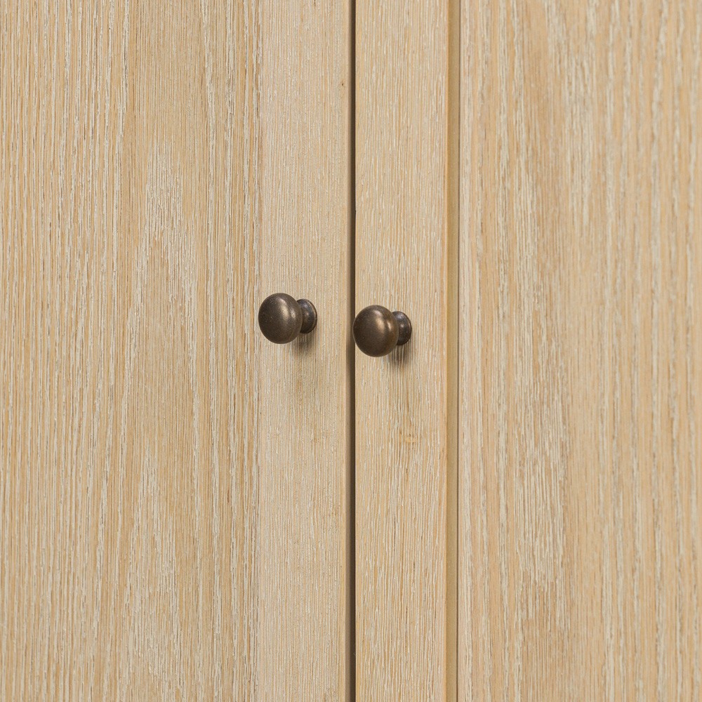 Cynthia Modern Classic Carrara Marble Bleached Oak Vanity Sink - 36"|