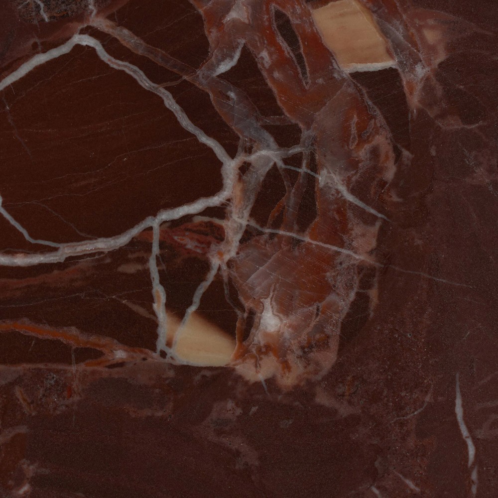 Zayden Modern Classic Merlot Red Marble End Table|