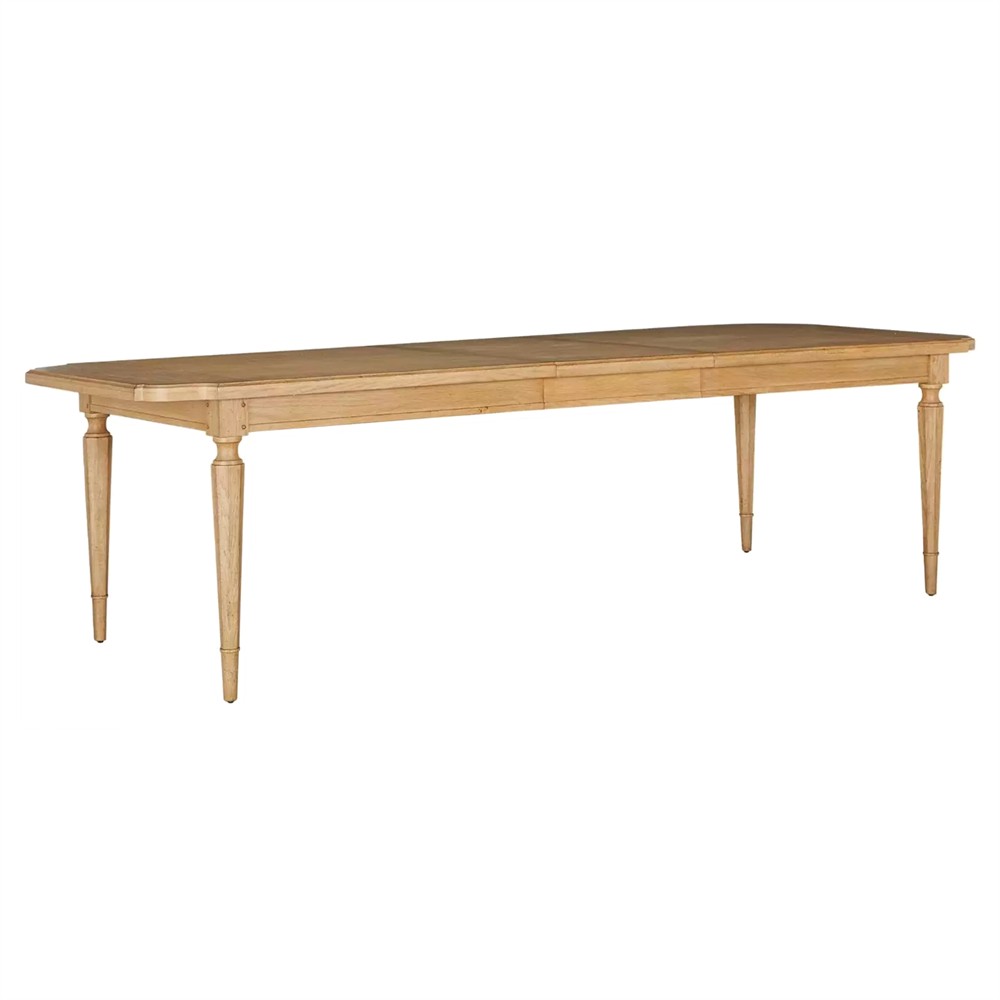 Mathis French Country Brown Wood Extendable Dining Table - 86-106