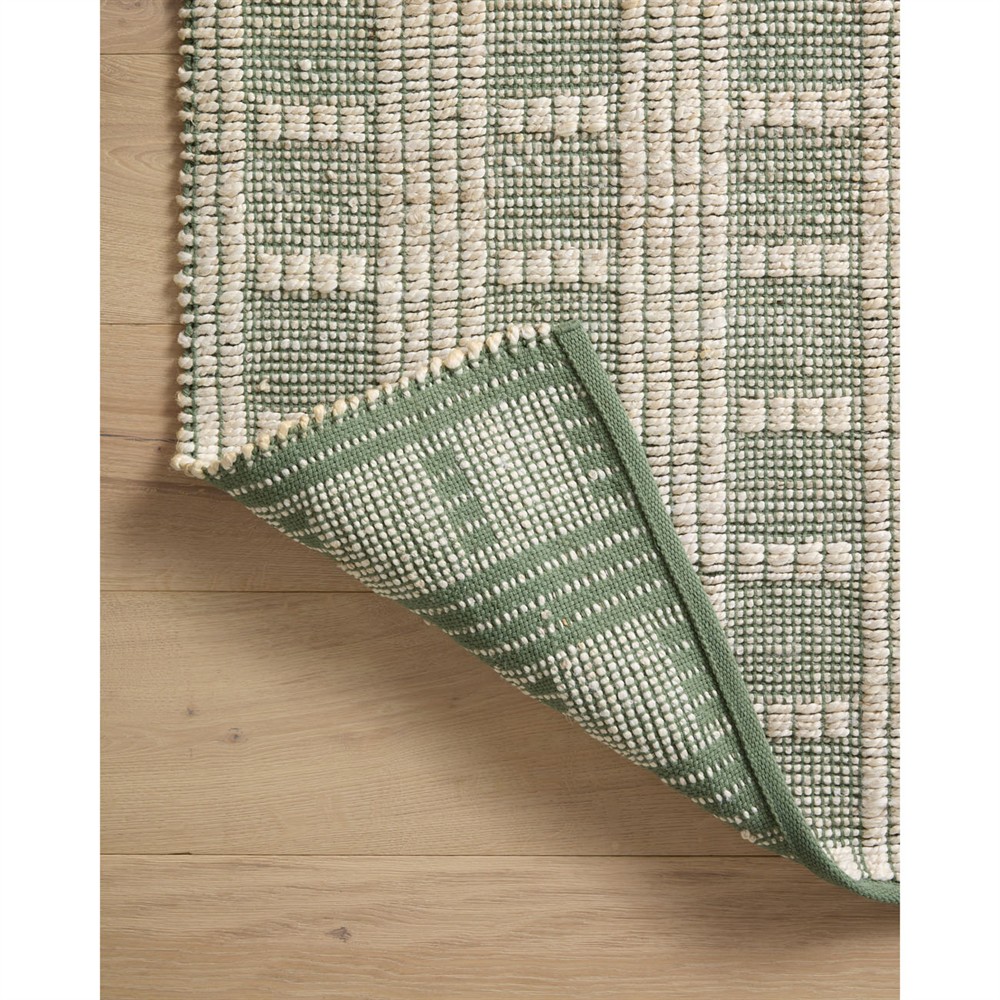 Arwen Updated Traditional Green Striped Patterned Rug - 5'x7'|